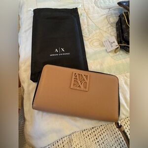 Armani Exchange Beige Wallet nwt
